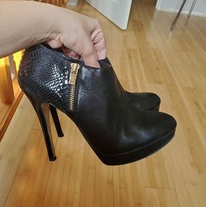 Michael Kors Black Leather Booties 9